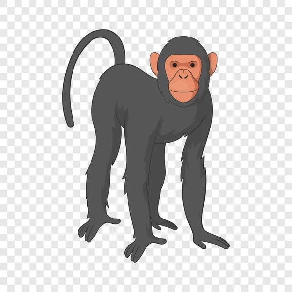 Bonobo icono de mono, estilo de dibujos animados — Vector de stock