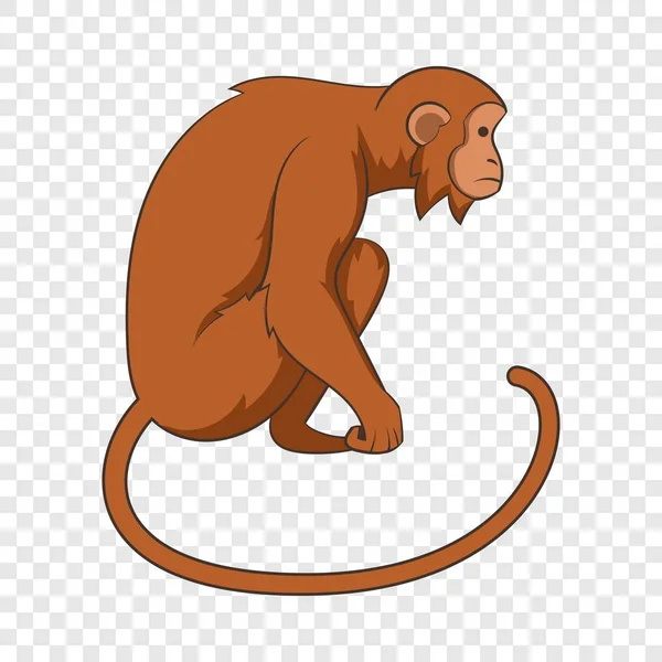 Icona scimmia, stile cartone animato — Vettoriale Stock
