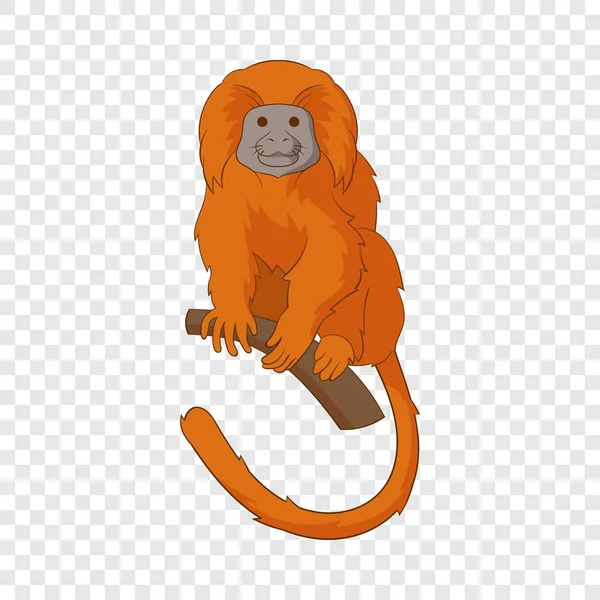 Gouden Leeuw tamarin pictogram, cartoon stijl — Stockvector