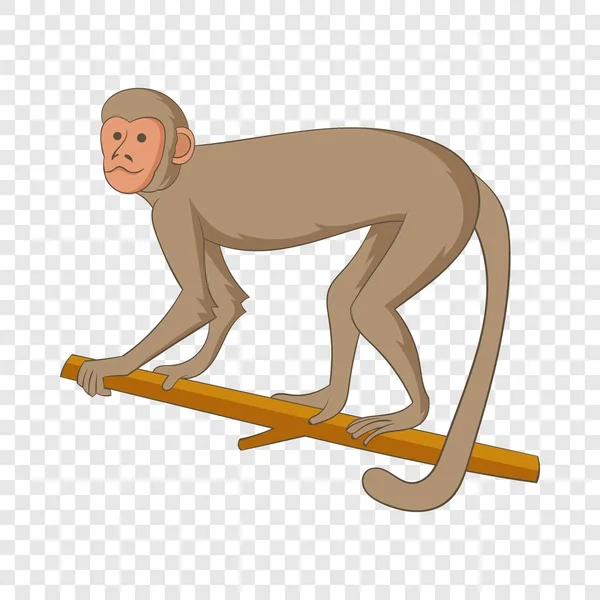 Icono de macaco, estilo de dibujos animados — Archivo Imágenes Vectoriales