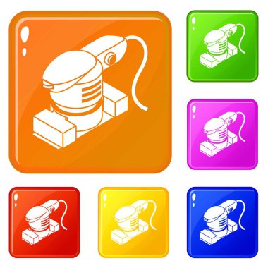 Sayfa sander simgeler vektör renk ayarla