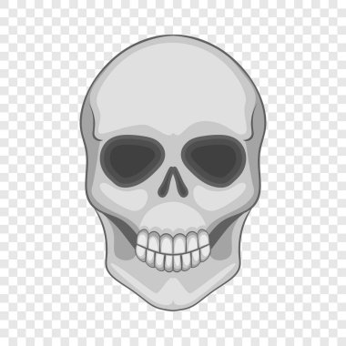 Kafatası simgesi, karikatür tarzı