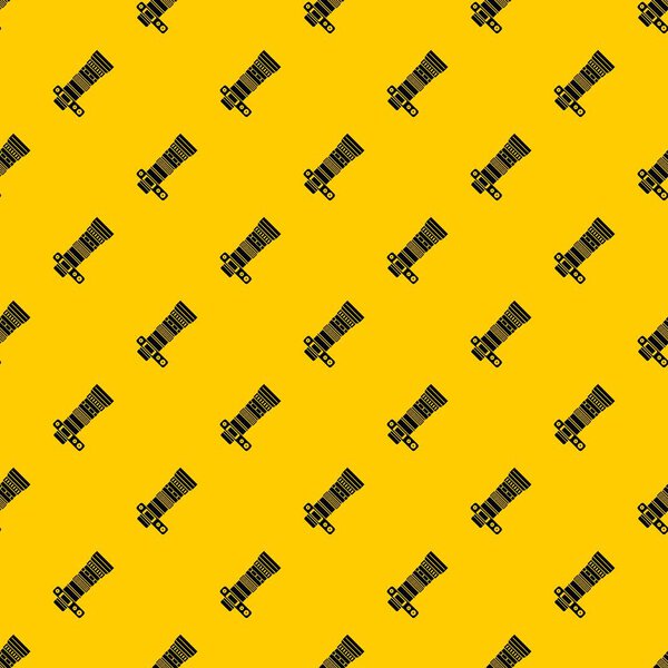 Dslr camera with zoom lens pattern vector
