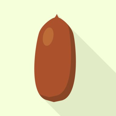 Taze fıstık simgesi, düz stil