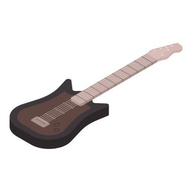 Elektrik gitar simgesi, izometrik tarzı