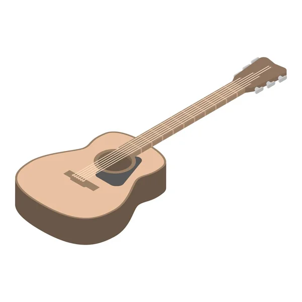 Icono de guitarra, estilo isométrico — Archivo Imágenes Vectoriales