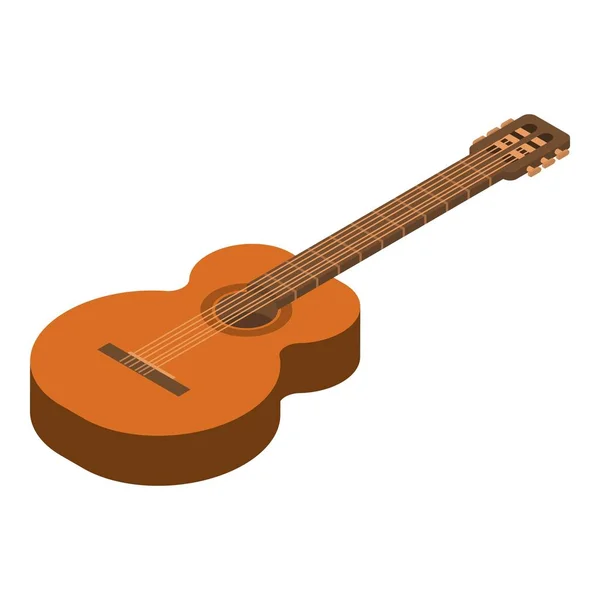 Akustik gitar simgesi, biyometrik stil — Stok Vektör