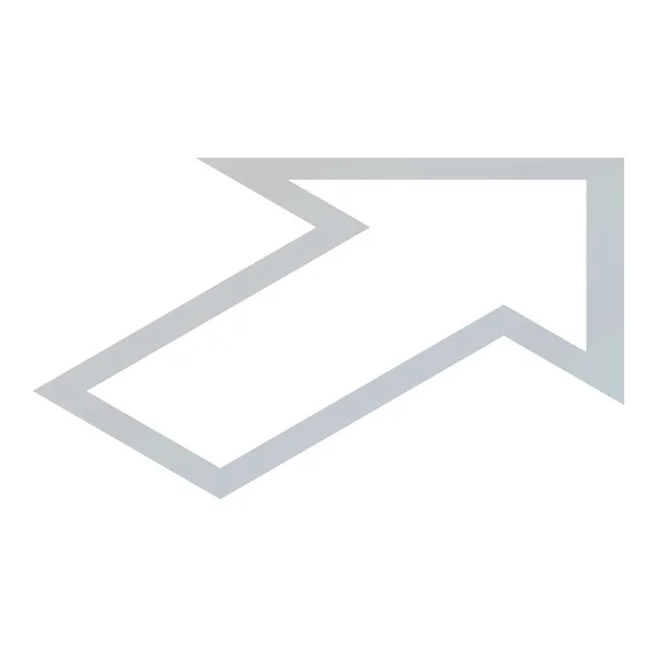 Arrow icon, isometric style — Stock Vector