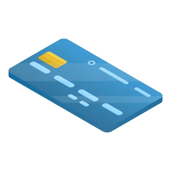 Kreditkartensymbol, isometrischer Stil — Stockvektor