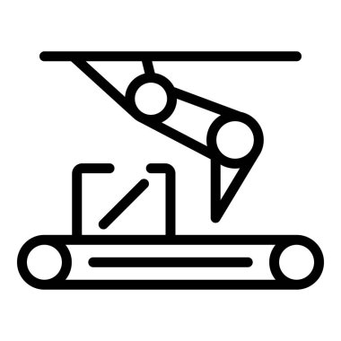 Montaj satırı simgesi, anahat stili