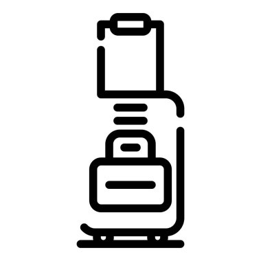 Seyahat çantası simgesini, anahat stili