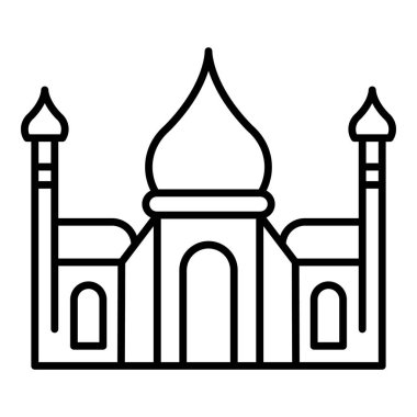 Tadj mahal simgesi, anahat tarzı