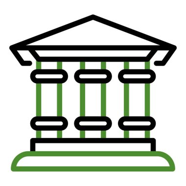 Banka binası simgesi, özet biçimi