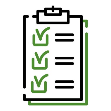 Kontrol listesi simgesi, özet biçimi