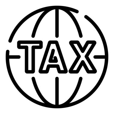 Genel vergi simgesi, anahat stili