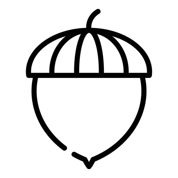 Recorn seed icon, outline style — стоковый вектор