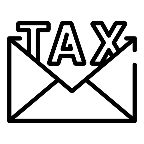 Εικονίδιο φόρου ηλεκτρονικού ταχυδρομείου, στυλ διάρθρωσης — Διανυσματικό Αρχείο
