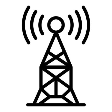 Radyo anten simgesi, özet biçimi