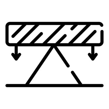 Fizik te denge simgesi, anahat stili