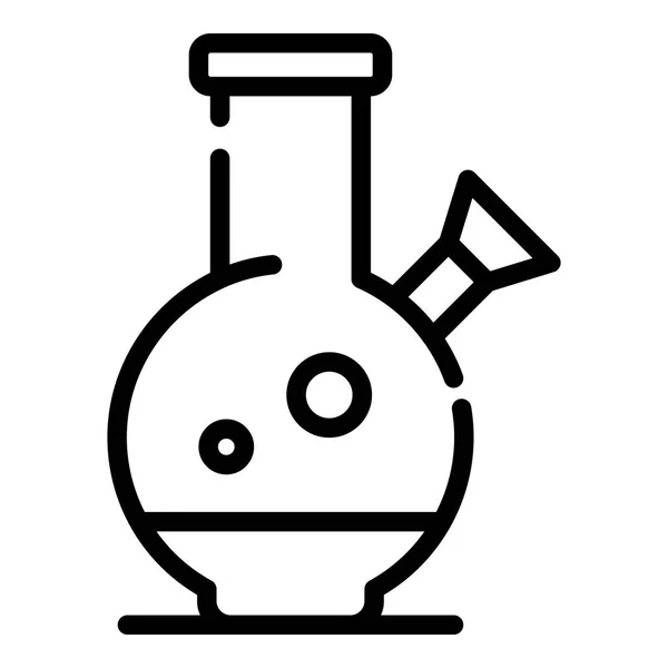Rediction drug flask icon, outline style — стоковый вектор