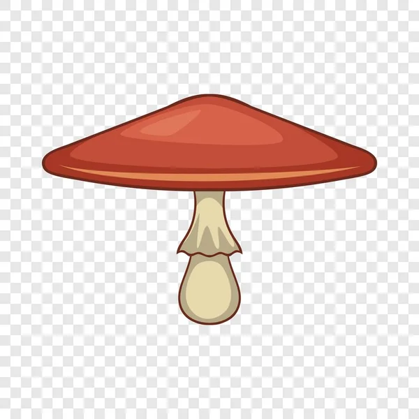 Lepiota procera icône de champignon, style dessin animé — Image vectorielle