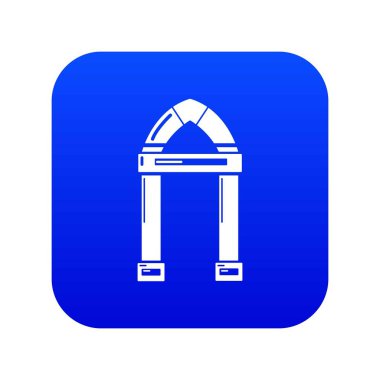 Archway dekoratif simge mavi vektör