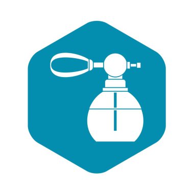 Buharlaştırıcı simgesi, basit tarzı ile parfüm şişesi