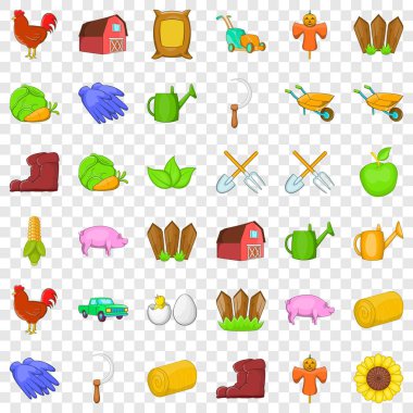 Önyükleme Icons set, karikatür tarzı