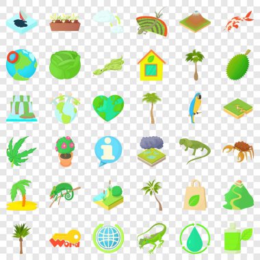 Damla Icons set, karikatür tarzı