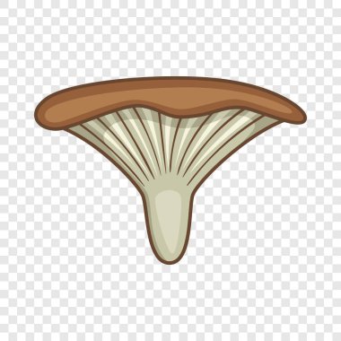 Clitocybe mantar simgesi, karikatür tarzı