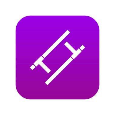 Tonfa simgesi dijital mor