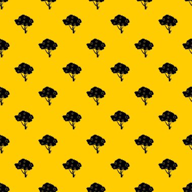 Elma ağacı dalları desen vektör elma