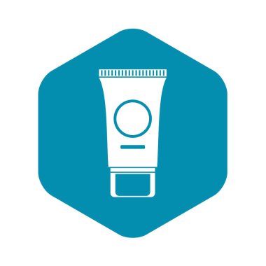 Kozmetik krem tüp simgesi, basit tarzı