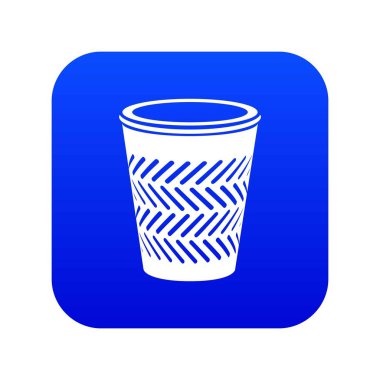 Bin simgesi mavi vektör