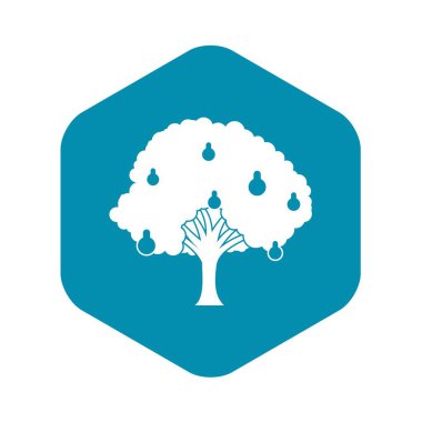 Armut simgesi, basit tarzı ile Armut Ağacı