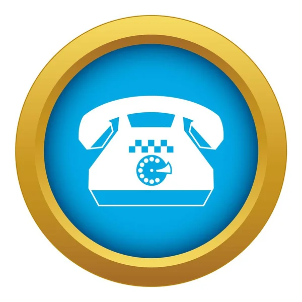 Taxi telefoonpictogram blauwe vector geïsoleerd — Stockvector