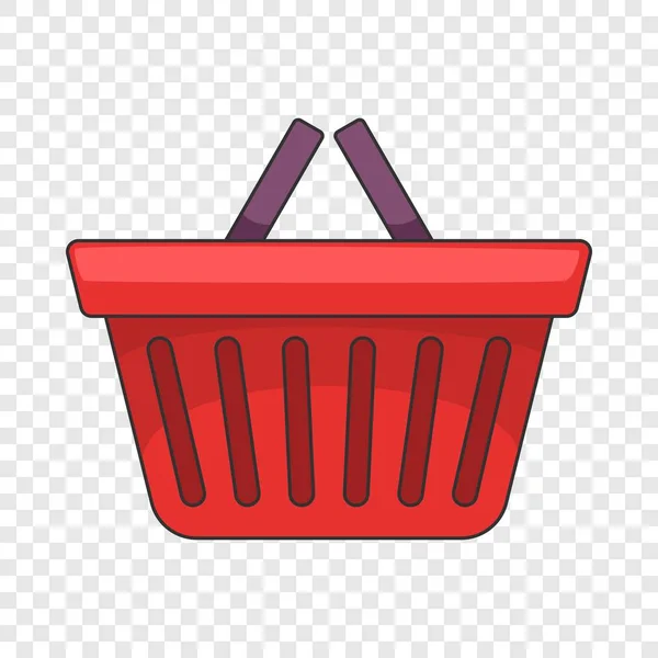 Shopping basket icon, cartoon style — Stock Vector