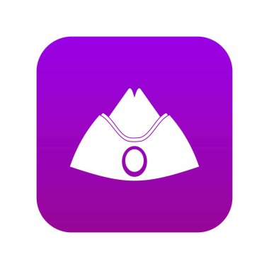 Yem kapağı simgesi dijital mor