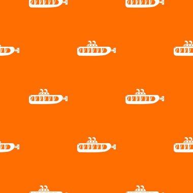 Denizaltı tasarım deseni vektör turuncu