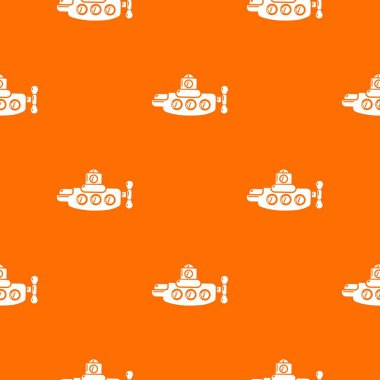 Denizaltı deniz desen vektör turuncu