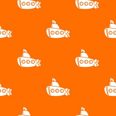 Denizaltı eski desen vektör turuncu