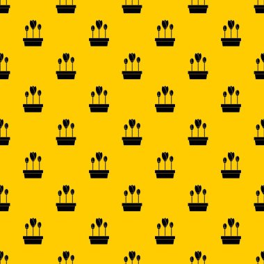 Kutu desen vektöründe laleler