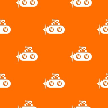 Denizaltı periskop deseni vektör turuncu