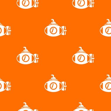 Denizaltı desen vektör turuncu