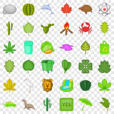 Su Icons set, karikatür tarzı