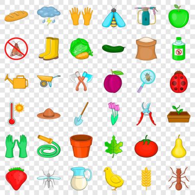 Apple Icons set, karikatür tarzı