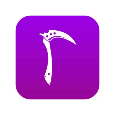 Kama silah simgesi dijital mor