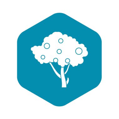 Elma elma ağacı dalları simgesini, basit tarzı