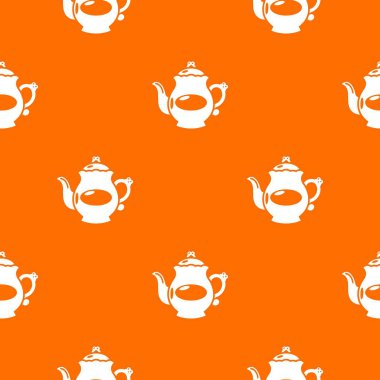 Kettle porselen desen vektör turuncu