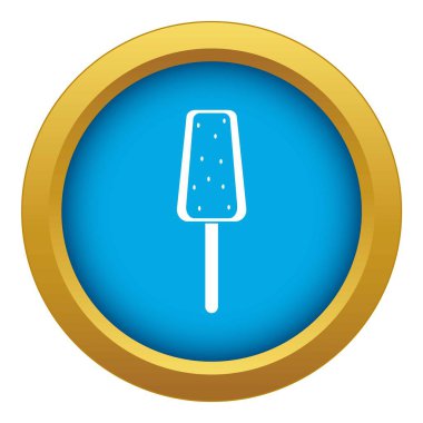 Dondurma mavi simge vektör izole